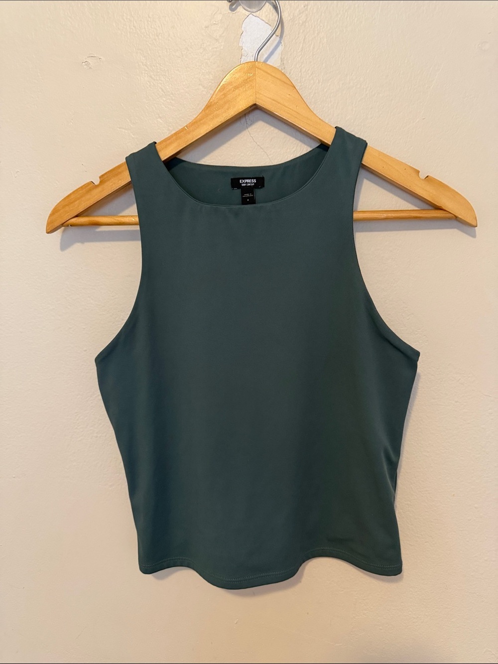 Express Women's Dark Teal Sleeveless Tank Top